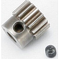 Gear, 14-T pinion (0.8 metric pitch, compatible with 32-pitch) (fits 5mm shaft)/ set screw