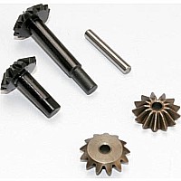 Gear set, center differential (output gears (2)/ spider gears (2)/ spider gear shaft)