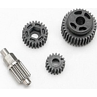 Gear set, transmission (includes 18T, 25T input gears, 13T idler gear (steel), 35T output gear, M3x13.75 screw pin)