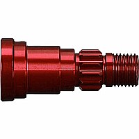 Stub axle, aluminum (red-anodized) (1) (use only with #7750 driveshaft)