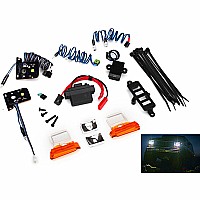 LED light set, complete with power supply (contains headlights, tail lights, side marker lights, & distribution block) (fits #8