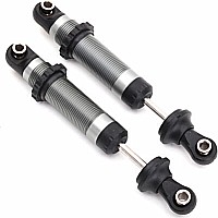 Shocks, GTS, silver aluminum (assembled with spring retainers) (2)