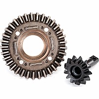 Ring gear, differential/ pinion gear, differential (front)