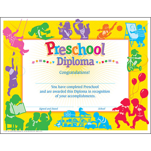 Preschool Classic Diploma - Kool & Child