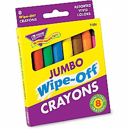 Wipe-off Jumbo Crayons (8-pack)