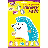 Colorful Hedgehogs Classic Accents Var. Pack, 36 Ct