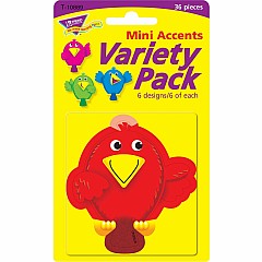 Busy Birds Mini Accents Variety Pack, 36 Ct