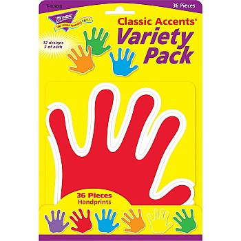 Handprints Classic Accents Variety Pack, 36 Ct