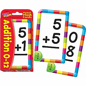 Addition 0-12 Pocket Flash Cards