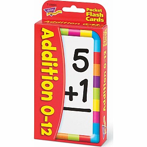 Addition 0-12 Pocket Flash Cards