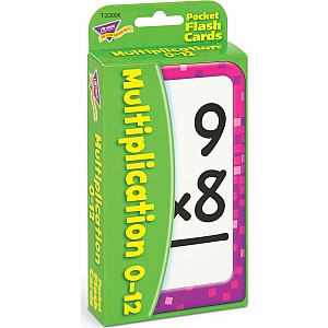 Multiplication 0-12 Pocket Flash Cards