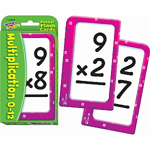 Multiplication 0-12 Pocket Flash Cards