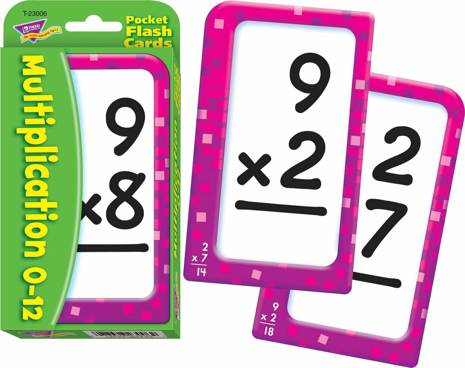 Multiplication 0-12 Pocket Flash Cards