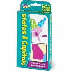 States & Capitals Pocket Flash Cards