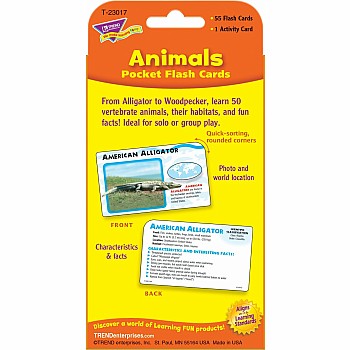 Animals Pocket Flash Cards