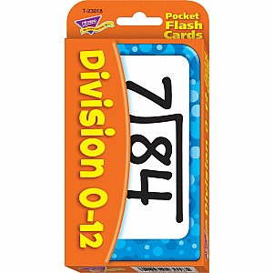 Division 0-12 Pocket Flash Cards