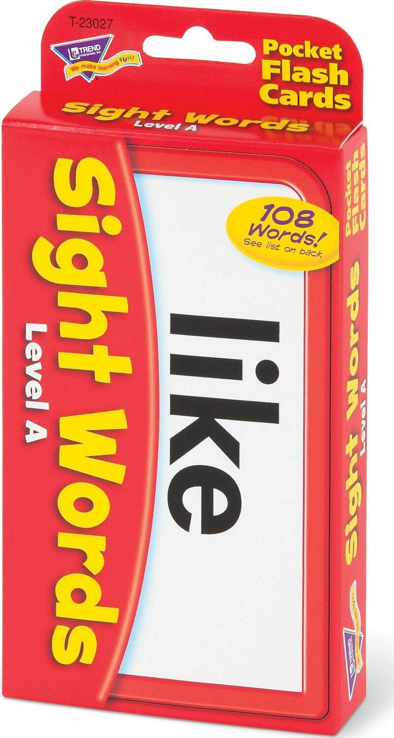 Sight Words  Level A Pocket Flash Cards