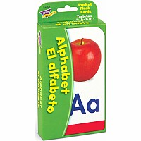 Alphabet/ El Alfabeto (English/Spanish) Pocket Flash Cards