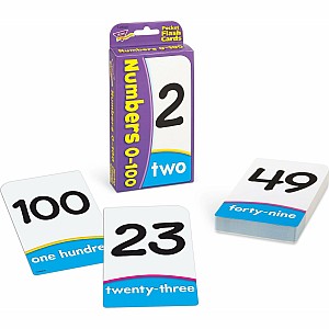 Numbers 0-100 Pocket Flash Cards