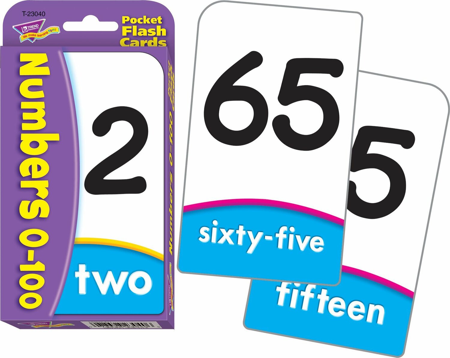 Numbers 0-100 Pocket Flash Cards