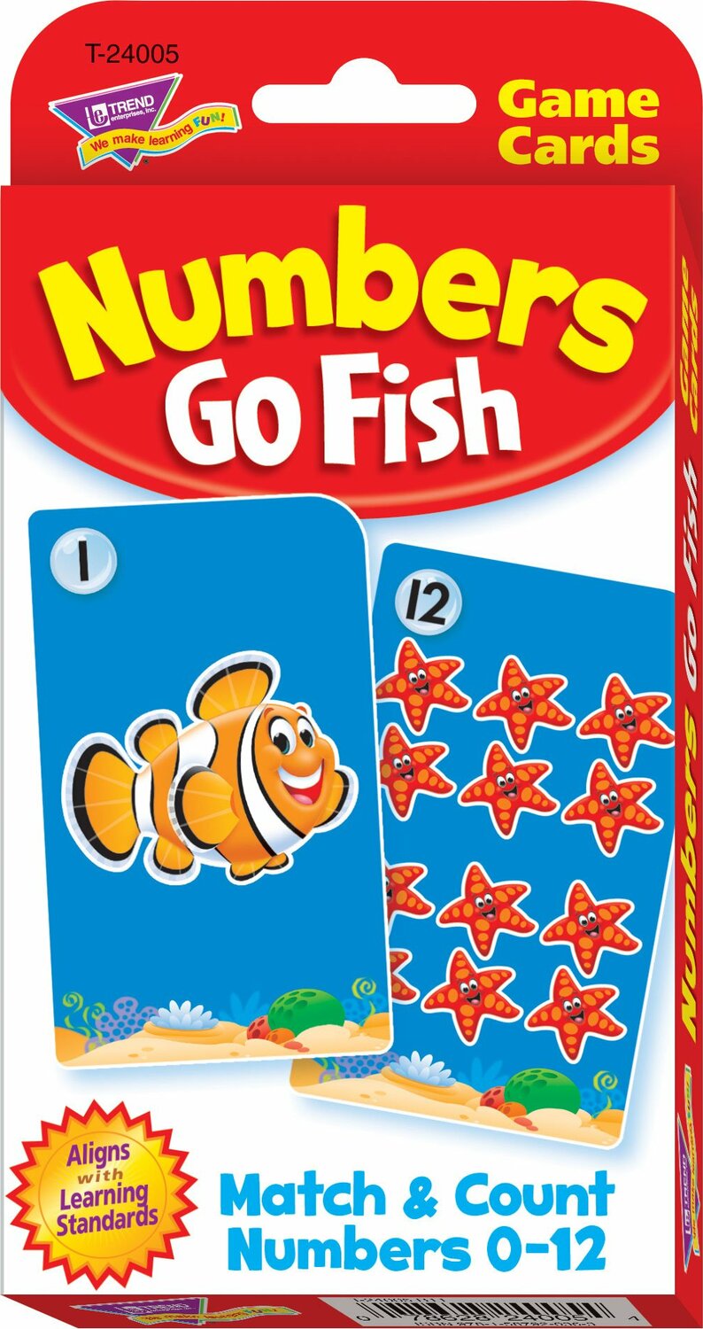 Numbers Go Fish Challenge Cards