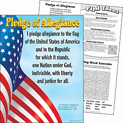 Pledge Of Allegiance Learning Chart, 17" X 22"