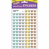I Love Metal Small Stars Supershapes Stickers, 800 Count