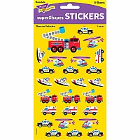 Rescue Vehicles Large SuperShapes Stickers