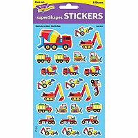 Construction Vehicles SuperShapes Stickers