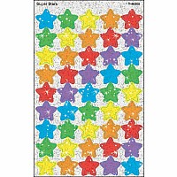 Super Stars Supershapes Stickers-sparkle, 180 Ct