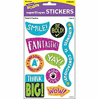 Color Harmony Paint It Positive Supershapes Stickers - Large, 72 Count