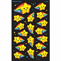 Rainbow Stars Large superShapes Stickers
