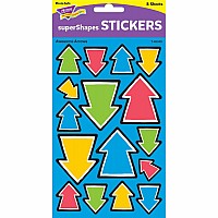 Awesome Arrows Supershapes Stickers - Large, 128 Count