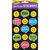 Emoji Talk Supershapes Stickers Large, 120 Count