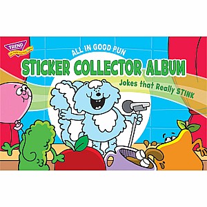 All in Good Pun: Jokes Sticker Collector Album Sticker Collector Albums, 16 pages, 8.5" x 5.5"
