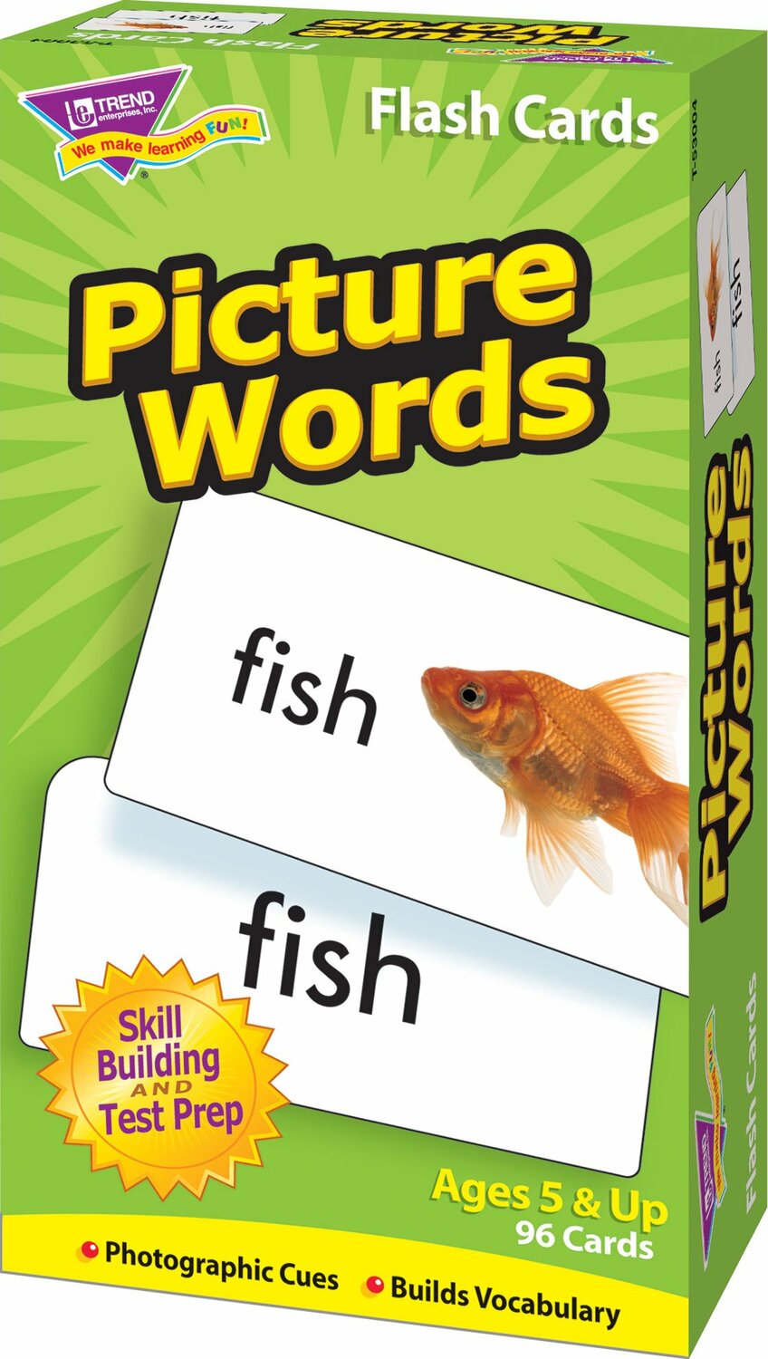 Picture Words Skill Drill Flash Cards from Trend Enterprises - School  Crossing