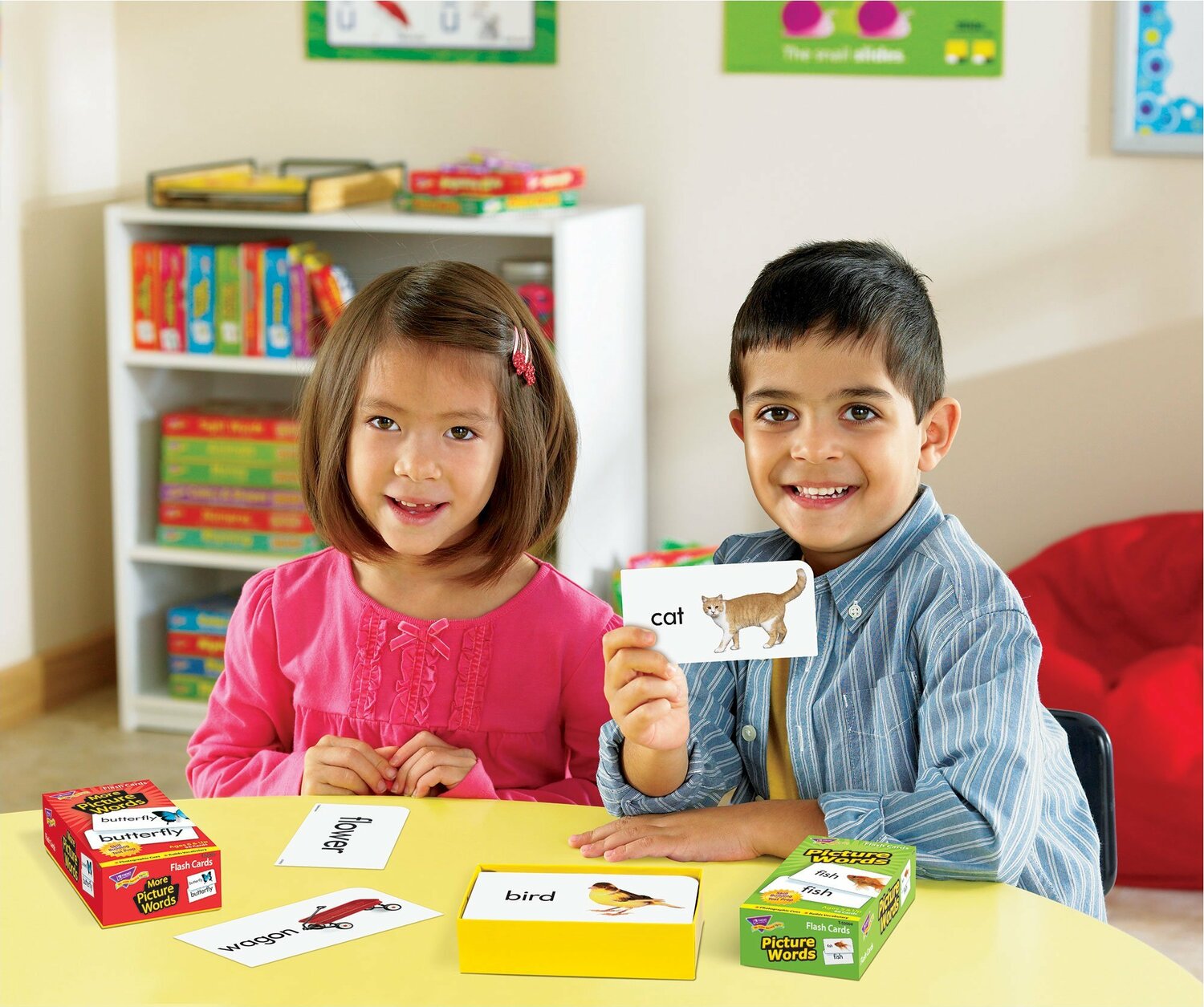 Picture Words Skill Drill Flash Cards from Trend Enterprises - School Crossing