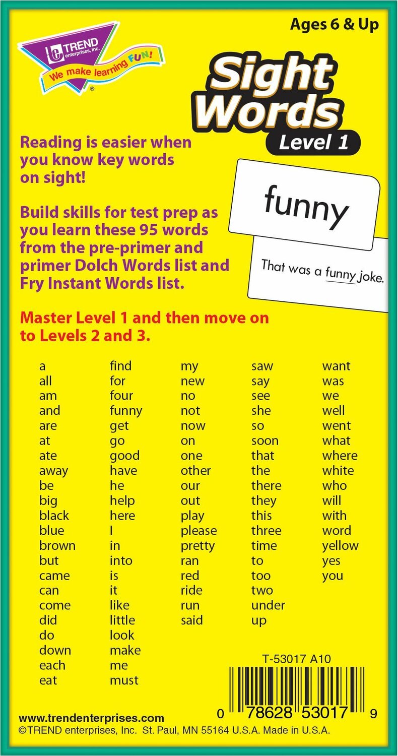 sight-words-level-1-skill-drill-flash-cards-from-trend-enterprises