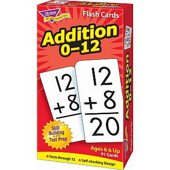 Addition 0-12 Skill Drill Flash Cards