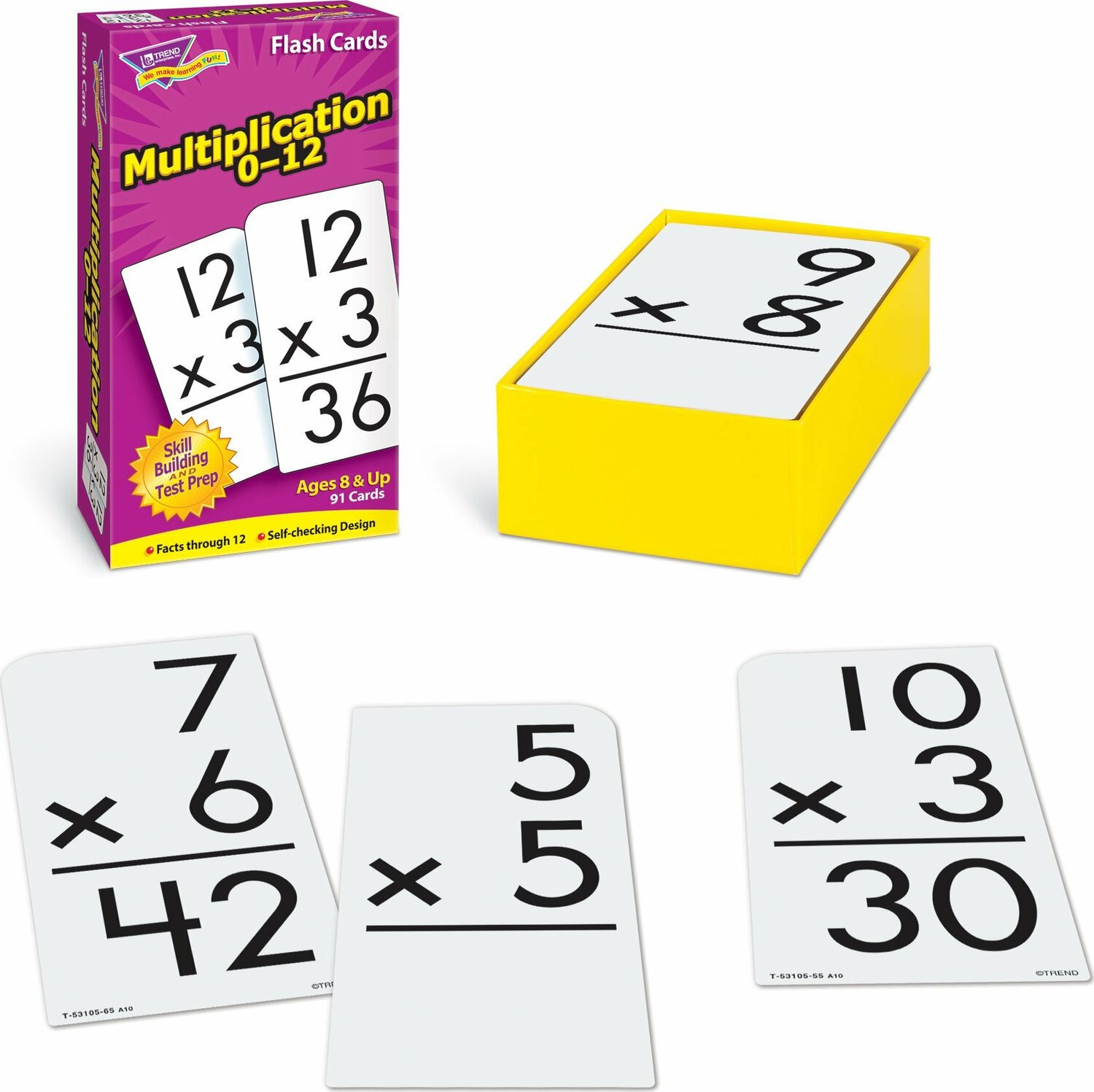 Multiplication 0-12 Skill Drill Flash Cards from Trend Enterprises ...