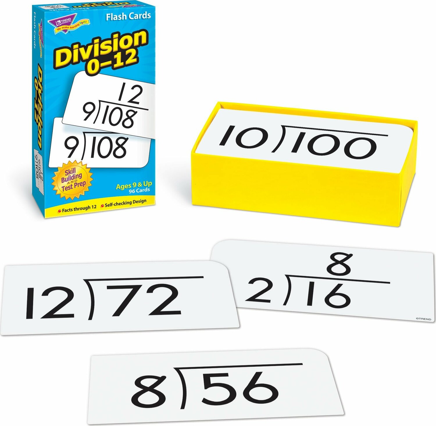 Division 012 Skill Drill Flash Cards from Trend Enterprises School