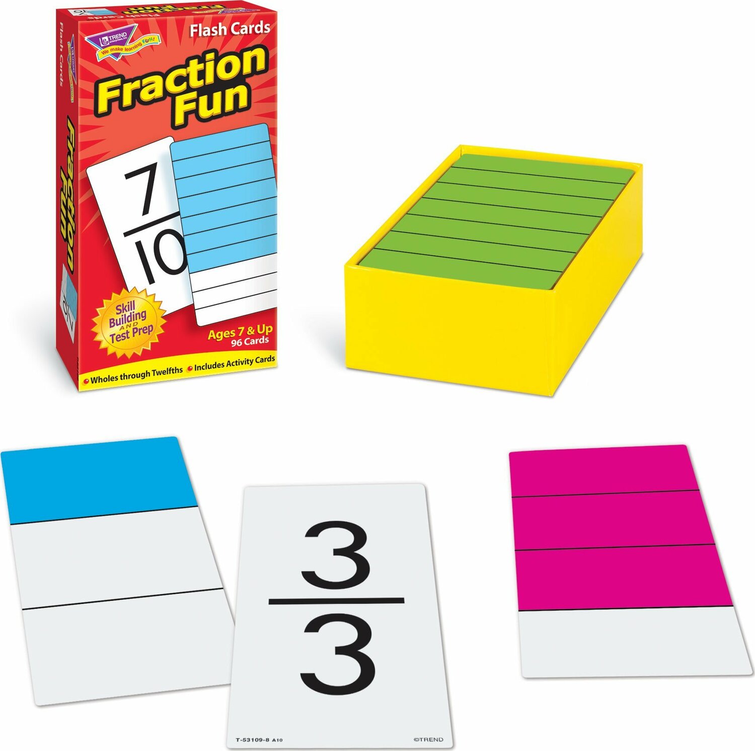 Fraction Fun Skill Drill Flash Cards from Trend Enterprises - School ...