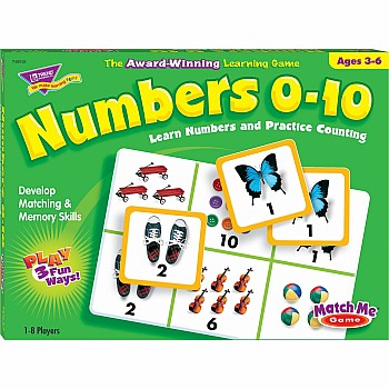 Numbers 0-10 Match Me Games