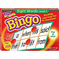 Sight Words Level 1 Bingo Game