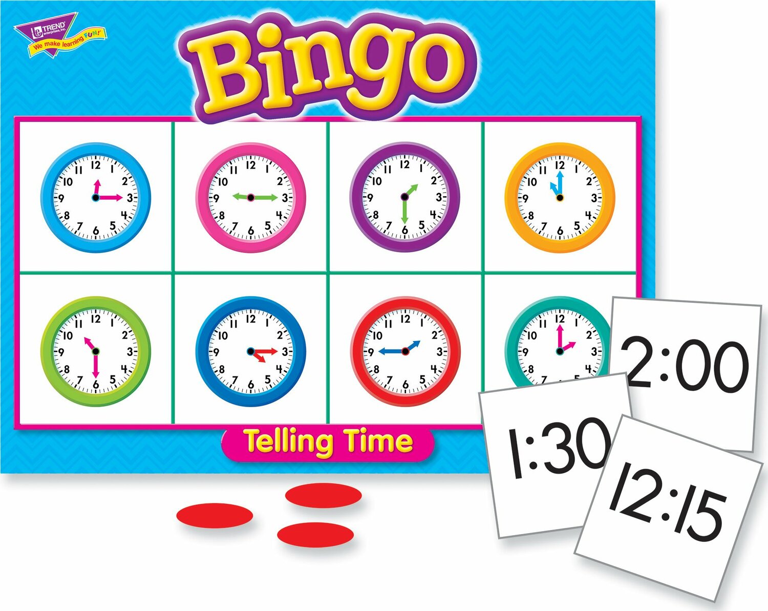 Telling Time Bingo Game Fairhaven Toy Garden