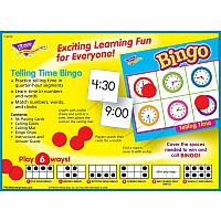Telling Time Bingo Game