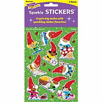 Gnome Sweet Gnome Sparkle Stickers, 18 Count