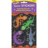 Shiny Lizards Large Sparkle Stickers, 8 Count