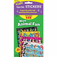 Animal Fun Sparkle Stickers Variety Pack, 656 Count
