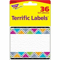 Color Harmony Triangles Terrific Labels, 36 Ct